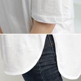 ロングtシャツ レディース 韓国 ロゴT | ANGELCLOSET | 詳細画像8