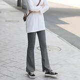 ダークグレー | 裏起毛 レギンス リブレギンス | SUNSHINE CLOSET