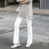 ホワイト | 裏起毛 レギンス リブレギンス | SUNSHINE CLOSET