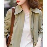 トレンチコート 韓国 薄手ライトアウター | SUNSHINE CLOSET | 詳細画像2 