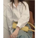 フリル衿ブラウス 長袖タックシャツ韓国風 | SUNSHINE CLOSET | 詳細画像11 