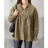 フリル衿ブラウス 長袖タックシャツ韓国風 | SUNSHINE CLOSET | 詳細画像13 