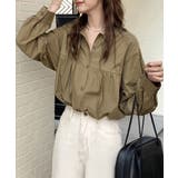 フリル衿ブラウス 長袖タックシャツ韓国風 | SUNSHINE CLOSET | 詳細画像8 