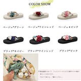 ビーチサンダル 造花飾り トングサンダル | SUNSHINE CLOSET | 詳細画像2