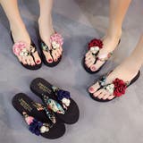 ビーチサンダル 造花飾り トングサンダル | SUNSHINE CLOSET | 詳細画像7