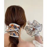 花柄シュシュ4点セットボリュームヘアゴム | SUNSHINE CLOSET | 詳細画像1 