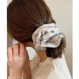花柄シュシュ4点セットボリュームヘアゴム | SUNSHINE CLOSET | 詳細画像5 