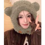 くま耳帽子韓国風ニットキャップファー帽子 | SUNSHINE CLOSET | 詳細画像12 