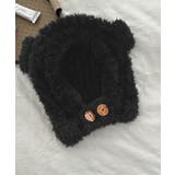 くま耳帽子韓国風ニットキャップファー帽子 | SUNSHINE CLOSET | 詳細画像13 