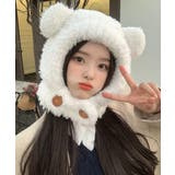 くま耳帽子韓国風ニットキャップファー帽子 | SUNSHINE CLOSET | 詳細画像4 