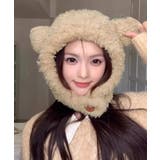 くま耳帽子韓国風ニットキャップファー帽子 | SUNSHINE CLOSET | 詳細画像6 