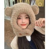 くま耳帽子韓国風ニットキャップファー帽子 | SUNSHINE CLOSET | 詳細画像9 