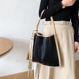 プリーツ トートバッグ エコレザー 韓国 | SUNSHINE CLOSET | 詳細画像5