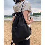 ナップザックレディース 大容量 巾着型バックパックカジュアル | SUNSHINE CLOSET | 詳細画像10 