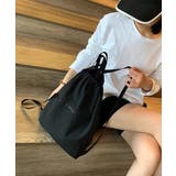 ナップザックレディース 大容量 巾着型バックパックカジュアル | SUNSHINE CLOSET | 詳細画像5 