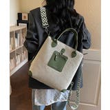 レディース大容量リュックサック柄ショルダー A4対応 通勤通学キャンバス鞄合皮切… | SUNSHINE CLOSET | 詳細画像10