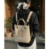 レディース大容量リュックサック柄ショルダー A4対応 通勤通学キャンバス鞄合皮切… | SUNSHINE CLOSET | 詳細画像6