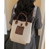 レディース大容量リュックサック柄ショルダー A4対応 通勤通学キャンバス鞄合皮切… | SUNSHINE CLOSET | 詳細画像8