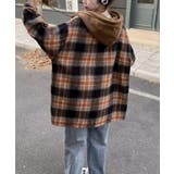 チェックフードシャツ レイヤード風シャツ | SUNSHINE CLOSET | 詳細画像12