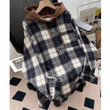 チェックフードシャツ レイヤード風シャツ | SUNSHINE CLOSET | 詳細画像14