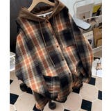 チェックフードシャツ レイヤード風シャツ | SUNSHINE CLOSET | 詳細画像15