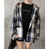 チェックフードシャツ レイヤード風シャツ | SUNSHINE CLOSET | 詳細画像17