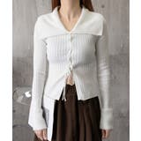 レースアップ リブニットトップス 着やせ | SUNSHINE CLOSET | 詳細画像13