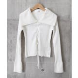 レースアップ リブニットトップス 着やせ | SUNSHINE CLOSET | 詳細画像17