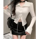 レースアップ リブニットトップス 着やせ | SUNSHINE CLOSET | 詳細画像3