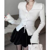 レースアップ リブニットトップス 着やせ | SUNSHINE CLOSET | 詳細画像9