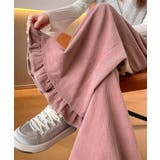 フリル裾ワイドパンツ コーデュロイパンツ | SUNSHINE CLOSET | 詳細画像1 
