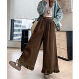 フリル裾ワイドパンツ コーデュロイパンツ | SUNSHINE CLOSET | 詳細画像22 