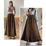 フリル裾ワイドパンツ コーデュロイパンツ | SUNSHINE CLOSET | 詳細画像24 