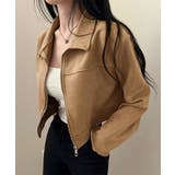ヴィンテージライク ジップアップジャケットレディース短丈ライトアウター大人カジュ… | SUNSHINE CLOSET | 詳細画像12 