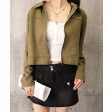 ヴィンテージライク ジップアップジャケットレディース短丈ライトアウター大人カジュ… | SUNSHINE CLOSET | 詳細画像16 