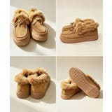 あったかボア付きスエード調フラットシューズ 軽量カジュアル秋冬防寒靴 歩きやすい… | SUNSHINE CLOSET | 詳細画像13