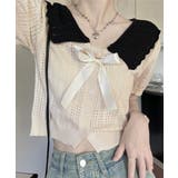 セーラー襟サマーニットレディース 大人可愛いショート丈ニットトップス春夏おしゃれ… | SUNSHINE CLOSET | 詳細画像10 