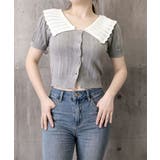 セーラー襟サマーニットレディース 大人可愛いショート丈ニットトップス春夏おしゃれ… | SUNSHINE CLOSET | 詳細画像13 