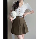 Aラインスカートインナーパンツ付き 美脚ショート丈スカートレディース 大人可愛い | SUNSHINE CLOSET | 詳細画像12 