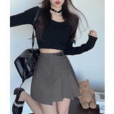 Aラインスカートインナーパンツ付き 美脚ショート丈スカートレディース 大人可愛い | SUNSHINE CLOSET | 詳細画像3 