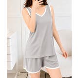 大人可愛い Vネックタンクトップ ショートパンツ上下セット | SUNSHINE CLOSET | 詳細画像11
