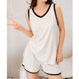 大人可愛い Vネックタンクトップ ショートパンツ上下セット | SUNSHINE CLOSET | 詳細画像6