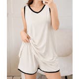 大人可愛い Vネックタンクトップ ショートパンツ上下セット | SUNSHINE CLOSET | 詳細画像7