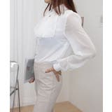 フリルリボンブラウス韓国風シャツブラウス | SUNSHINE CLOSET | 詳細画像13 