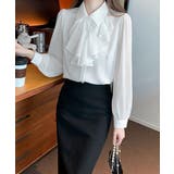 フリルリボンブラウス韓国風シャツブラウス | SUNSHINE CLOSET | 詳細画像8 