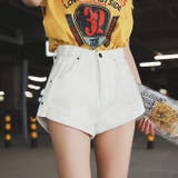 ホワイト | デニム ショートパンツ レディース | ANGELCLOSET