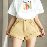 ベージュ | デニム ショートパンツ レディース | ANGELCLOSET