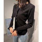 カラーネップヤーンニットカーディガン長袖 | SUNSHINE CLOSET | 詳細画像1 