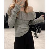 チョーカーネックニットトップスオフショル | SUNSHINE CLOSET | 詳細画像4 