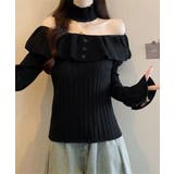 チョーカーネックニットトップスオフショル | SUNSHINE CLOSET | 詳細画像7 